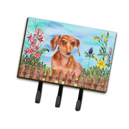 Carolines Treasures Red Dachshund Spring Leash or Key Holder CK1269TH68